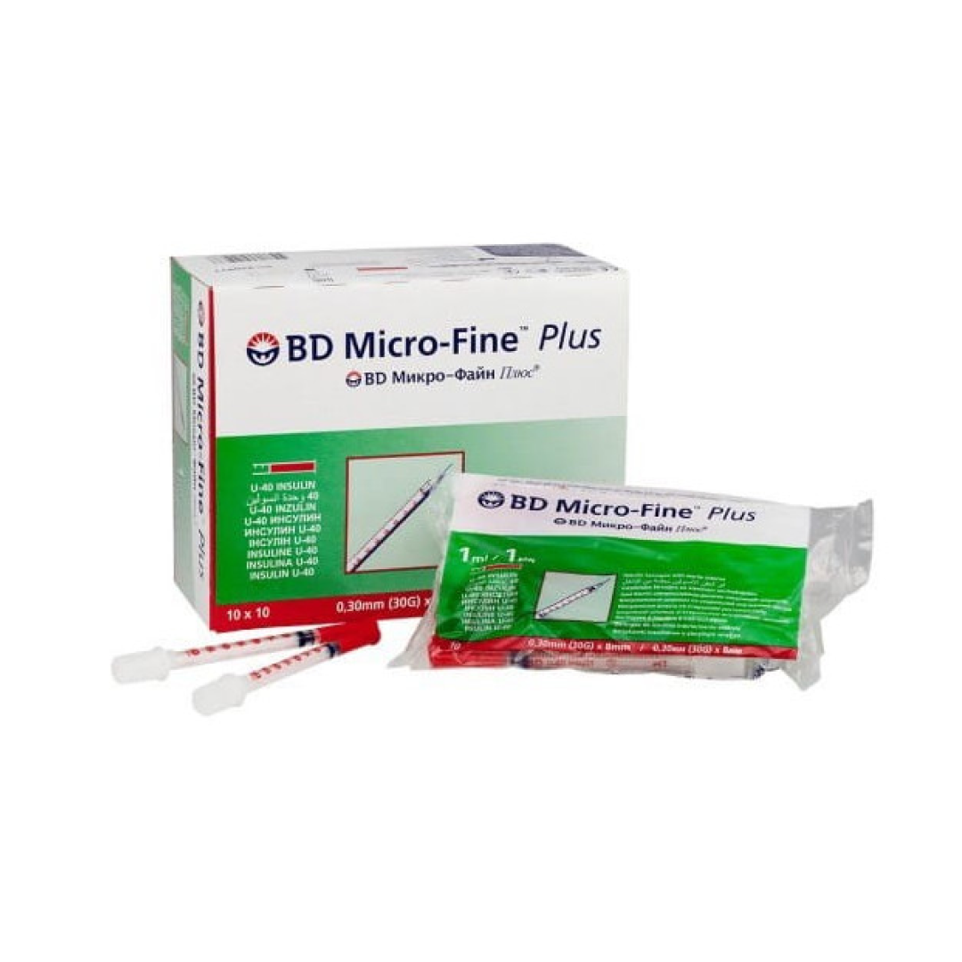 Insulin syringe BD Micro Fine Plus U40 1ml (10 pcs)